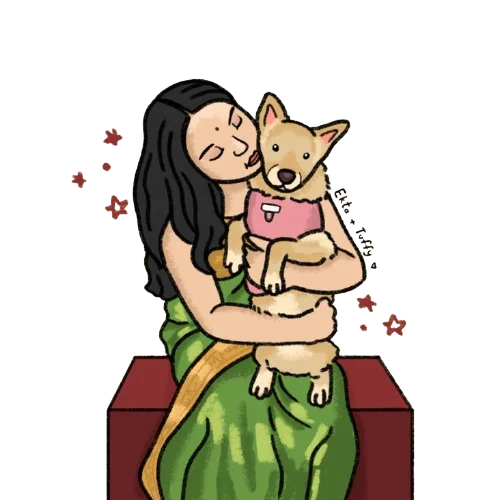 Ekta with Tuffy