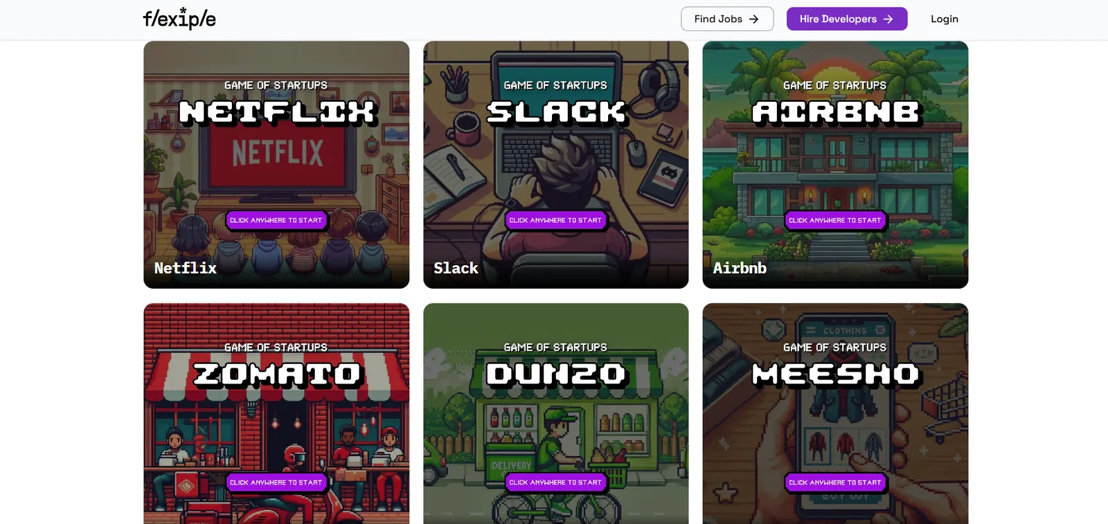Game of Startups - Netflix, Slack, Airbnb, Zomato, Dunzo, Meesho